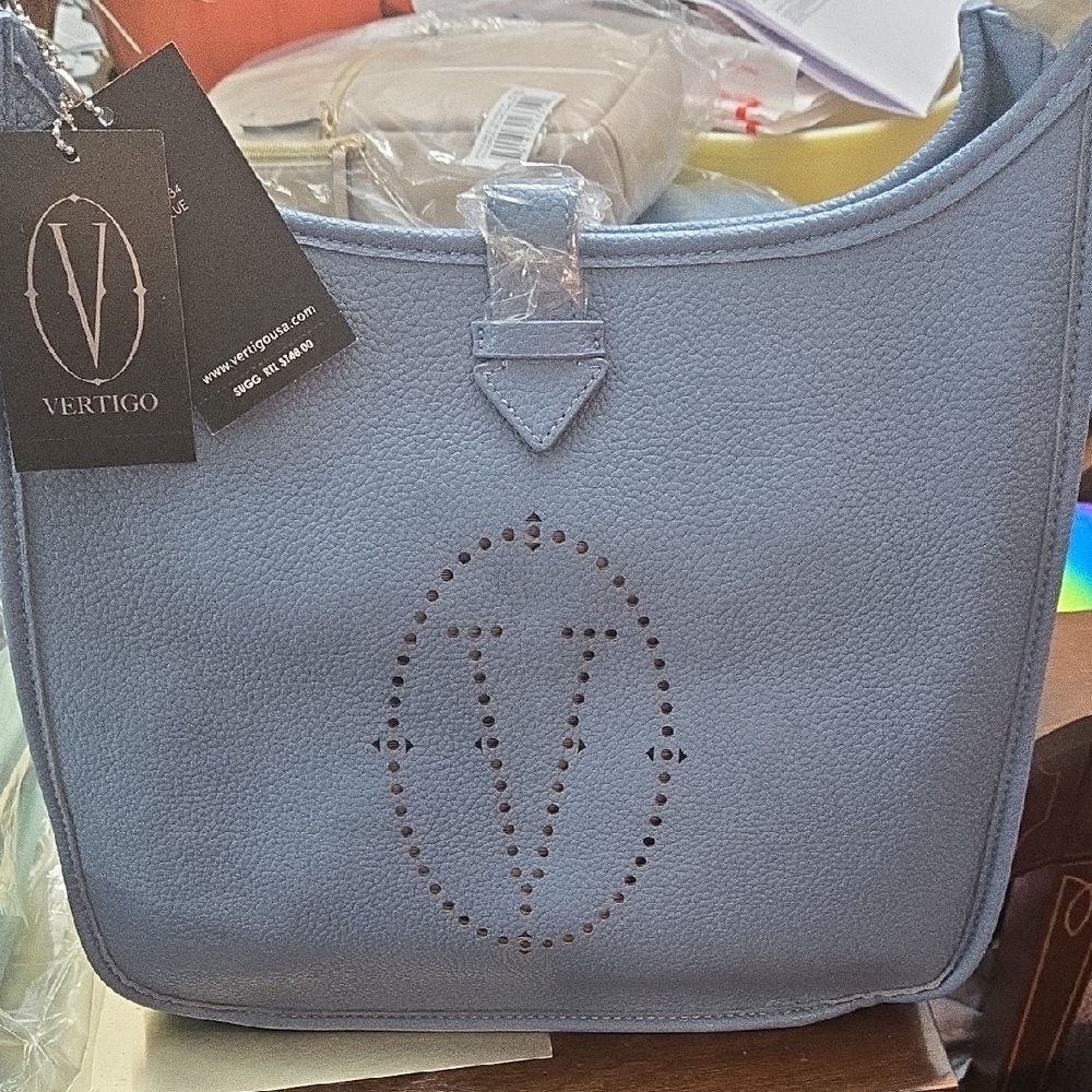 Brand New Vertigo Paris Light Blue Shoulder Bag